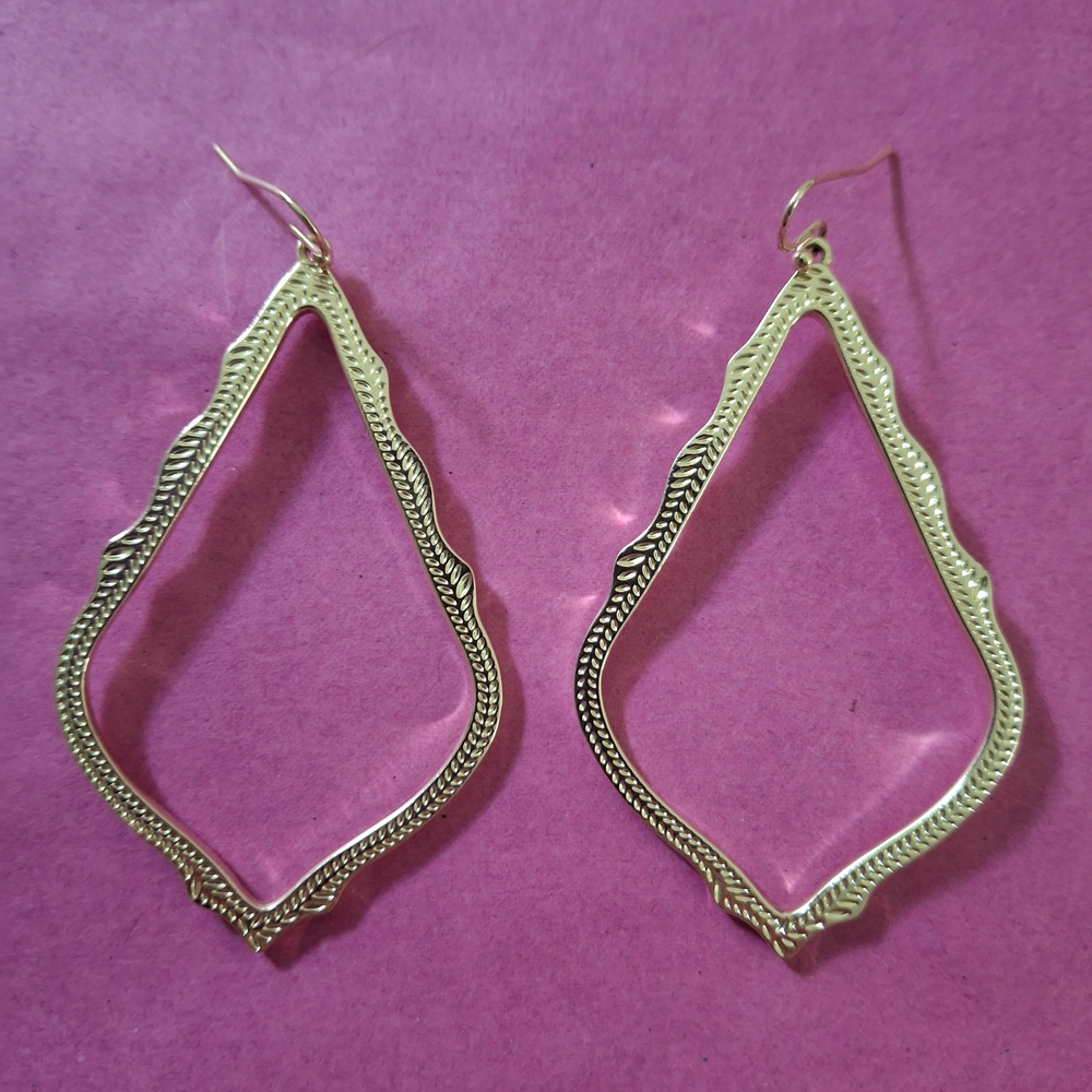 Kendra Scott Sophie Gold Teardrop Earrings